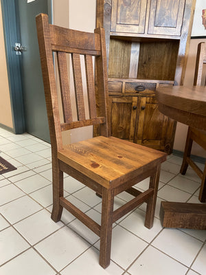 Product: R750 Rustic Slat-Back Chair in Black Walnut Finish Regular $773 each