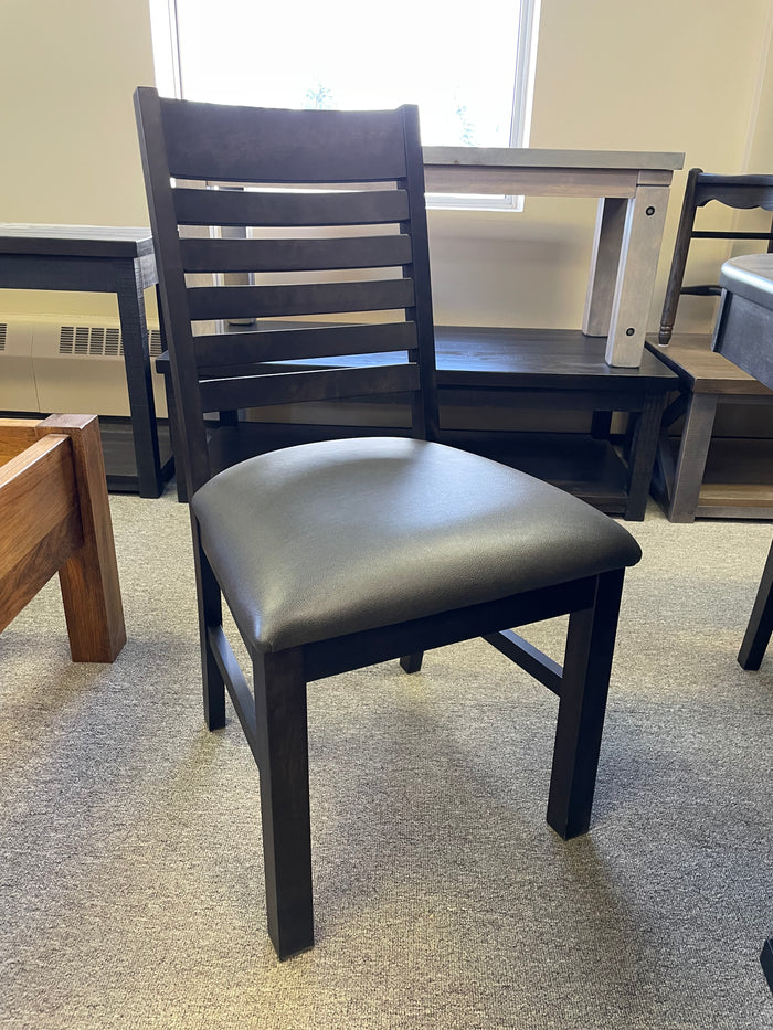 Product: 624B Modern Slat-Back Chair in Midnight Finish Regular $689 each
