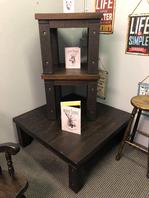 Square Rustic Coffee and 2 End Tables - Old Hippy Wood Products 2415-80 Ave, Edmonton, AB