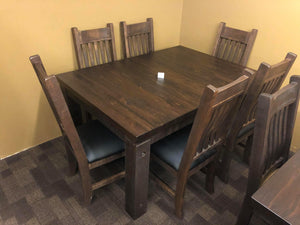 Rustic Scotch Table and 6 Lumbar Chairs - Old Hippy Wood Products 2415-80 Ave, Edmonton, AB
