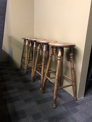 661B Smooth Birch Colonial 30" Stools 4 Available in Black Walnut Finish C-237