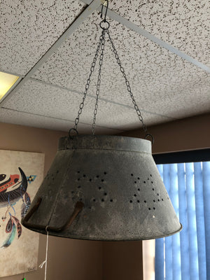 Grey Rustic Hanging Light Shade - Old Hippy Wood Products 2415-80 Ave, Edmonton, AB