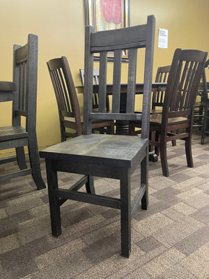 Product: R750B Rustic Birch Slat Back Chairs in Ebony Finish Regular $811 each