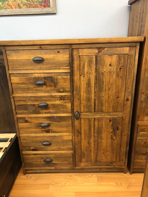 Rustic Pine R220P Cowboys Chest in Black Walnut Finish S-168