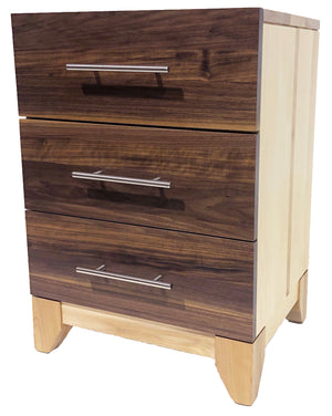 Libra #163 - 3 drawer nightstand - Old Hippy Wood Products 2415-80 Ave, Edmonton, AB