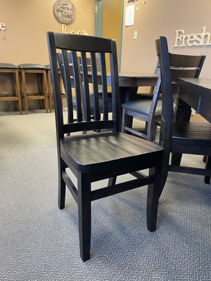 Product: 761 Birch Scholar Chair w/ Rustic Pine Seat in Midnight Finish Regular $585 each