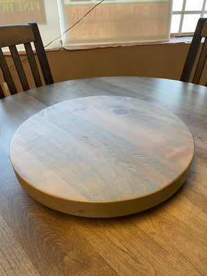 Rustic Pine R991P 16" Lazy Susan in Stone Grey Finish S-727