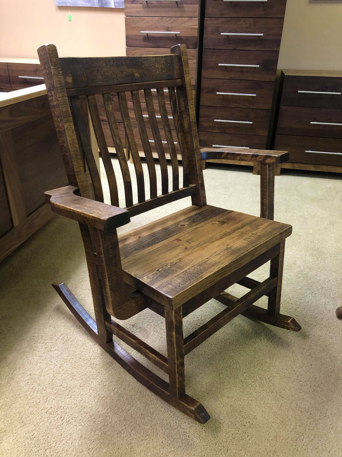 #R649 - Rustic Bent Back Rocking Chair