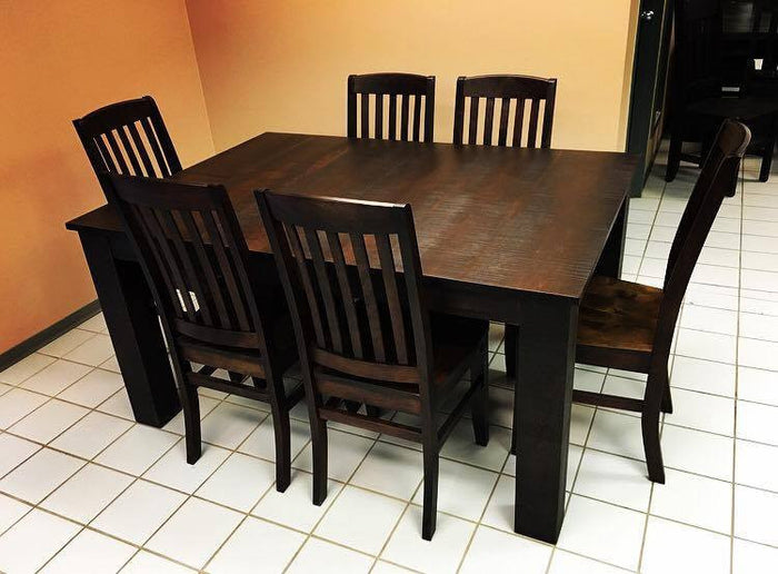 Rustic 431 with 6 Chairs Set