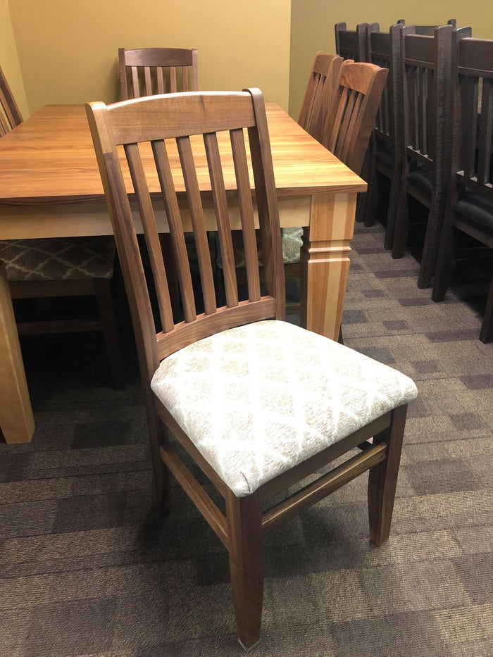 Product: 761W Walnut Scholar Chair w/ Upholstered Seat in Natural Finish Regular $753 each