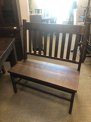 Product: R760 Rustic 48" Bench with Back in Bourbon Finish Regular $1483 each