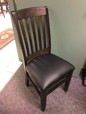 Product: 761B Scholar Chair w/ Upholstered Seat in Guinness Finish Regular $640 each