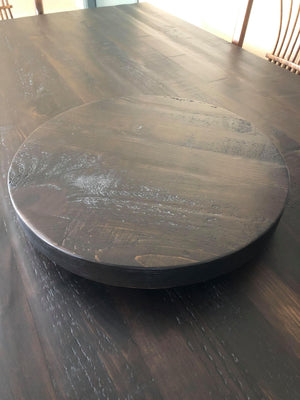 Product: R991P Rustic 16" Lazy Susan in Guinness Finish Regular $168 each