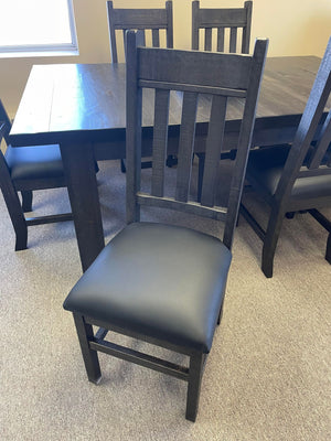 Product: R750B Rustic Slat-Back Chair in Ebony Finish Regular $843 each
