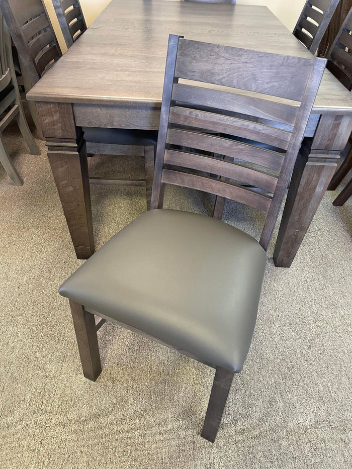 Product: 624B Modern Slat-Back Chair in Smoke Finish Regular $689 each