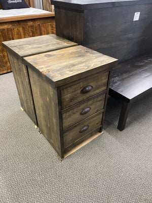 Product: R163P 3 Drawer Rustic Nightstand in Lowry Finish Regular $1331 each