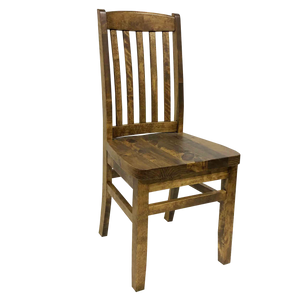 761B Scholar Chair - Solid Birch - True Mortise and Tenon Construction - Priced with Rustic Pine Seat - Top Selling Canadian Made Chair
