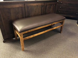 Bench with Padded Seat - Old Hippy Wood Products 2415-80 Ave, Edmonton, AB