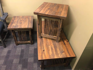 3 Piece Rustic Mission Coffee/End Table Set - Old Hippy Wood Products 2415-80 Ave, Edmonton, AB