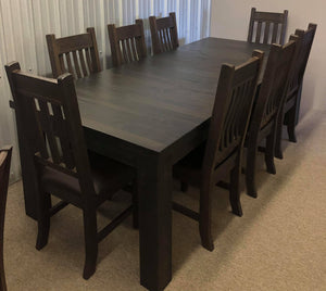 Rustic Mega Table and 8 Rustic Chairs - Old Hippy Wood Products 2415-80 Ave, Edmonton, AB