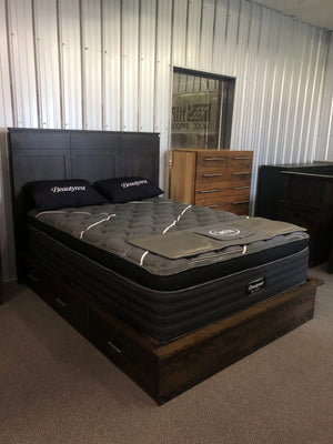 Product: D3751B Designer Platform Queen Bed in Guinness Finish Regular $8953