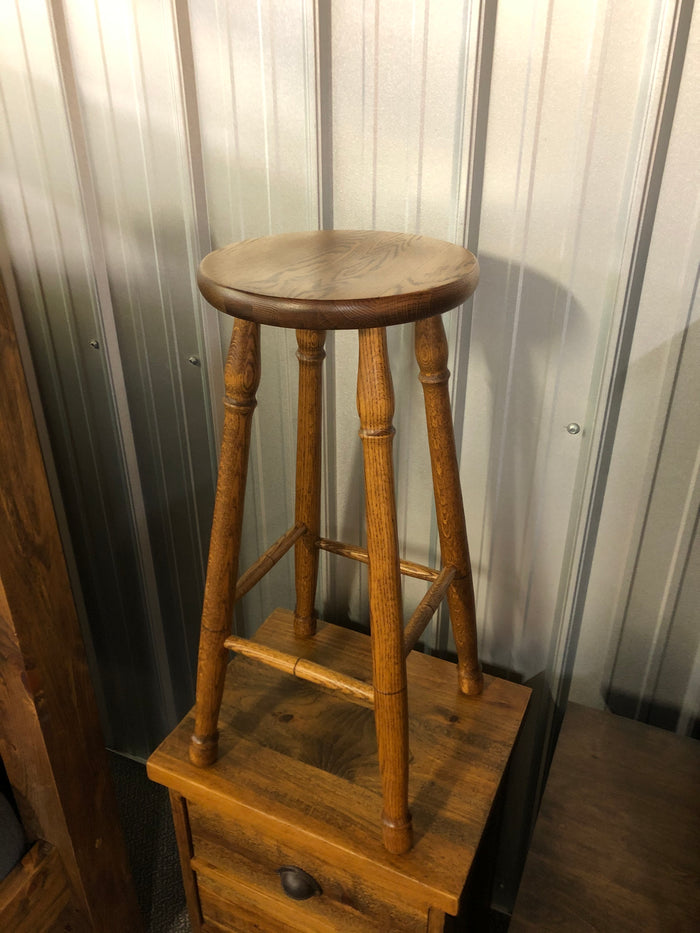 661 Smooth Oak Colonial 30" Stool 4 Available in Black Walnut Finish S-238