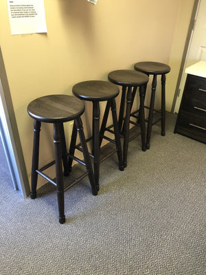 661 Smooth Oak Colonial 30" Stool 4 Available in Midnight Finish C-239