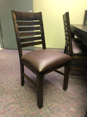 Product: 624B Modern Slat-Back Chair in Guinness Finish Regular $689 each