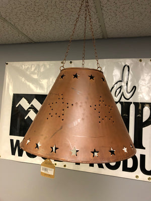 Rustic Hanging Light Shade without Handles - Old Hippy Wood Products 2415-80 Ave, Edmonton, AB