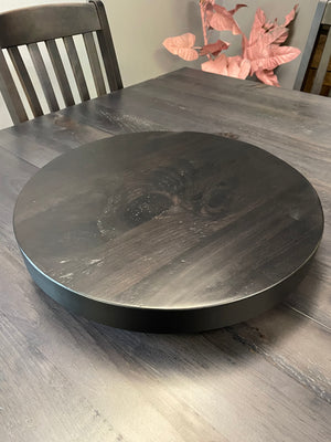 Product: R991P Rustic 16" Lazy Susan in Midnight Finish Regular $168 each