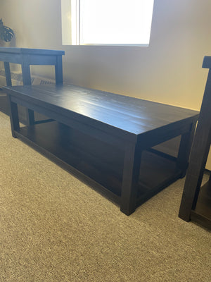 Product: *R3062P Rustic Pine Coffee Table in Guinness Finish Regular $1870 each