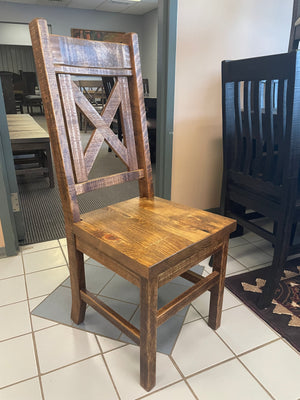 Product: R751B Rustic X Back Chair with Rustic Pine Seat in Black Walnut Finish Regular $773 each