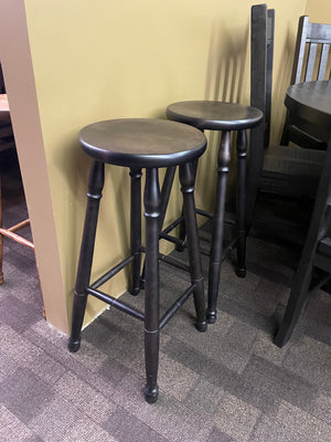 661B Smooth Birch Colonial 30" Stools 2 Available in Midnight Finish C-236