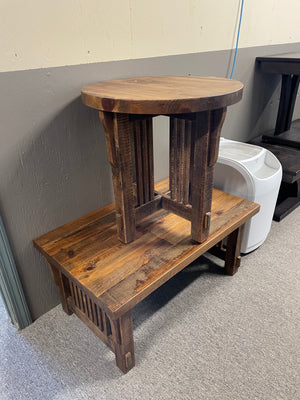 Product: R967P Rustic Pine Mission End Table in Black Walnut Finish Regular $1631