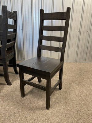 Product: R752 Rustic Ladder-Back Chair in Guinness Finish Regular $773 each