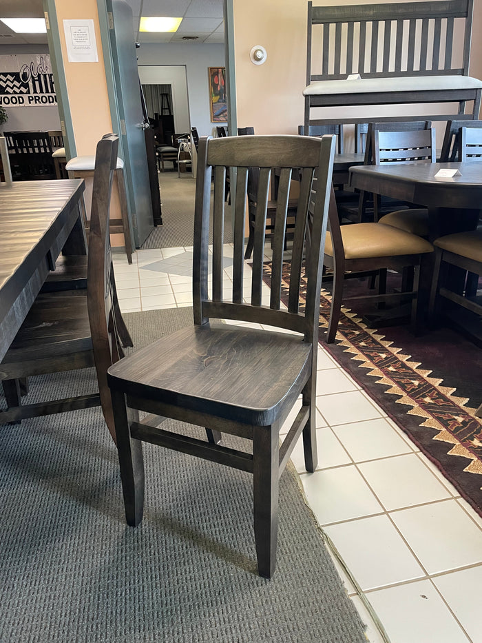 Product: 761 Scholar Birch Chair with Rustic Pine Seat in Ebony Finish Regular $585 each
