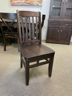 Product: 761W Rustic Walnut Scholar Chair w/ Rustic Pine Seat in Guinness Finish Regular $710 each