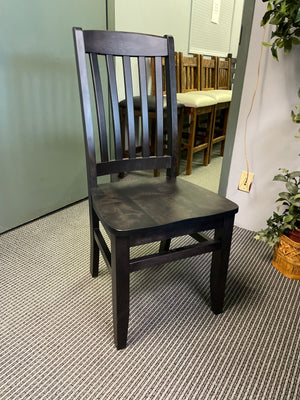Product: 761B Scholar Birch Chair w/ Saddled Wood Seat in Midnight Finish Regular $558 each