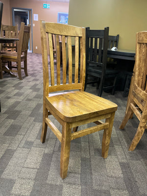 Product: 761B Smooth Birch Scholar Chair w/ Rustic Pine Seat in Black Walnut Finish Regular $585 each