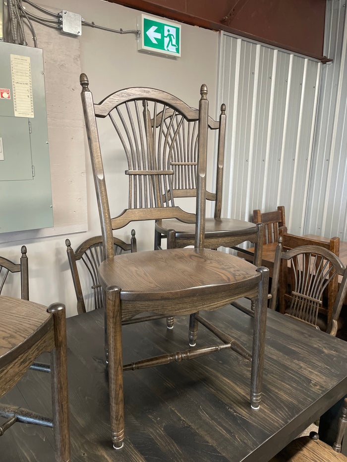 Product: 630 Oak Lexington Side Chair with Saddled Wood Seat in Ebony Finish Regular $557 each