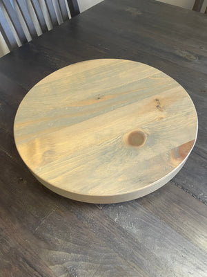 Rustic Pine R991P 16" Lazy Susan in Stone Grey Finish S-515