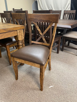 Product: 620B Modern X-Back Chair with Upholstered in Black Walnut Finish Regular $677 each