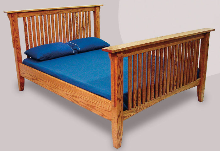 Mission Slat Bed with Full Foot Board