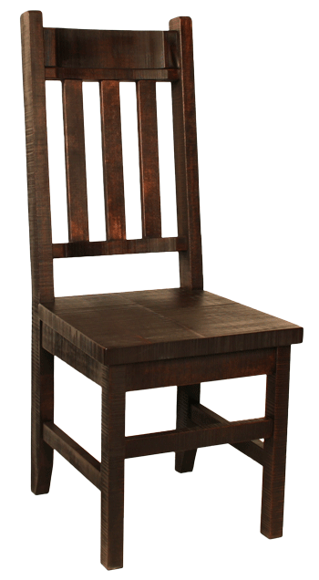 R750 Rustic Slat-Back Chair