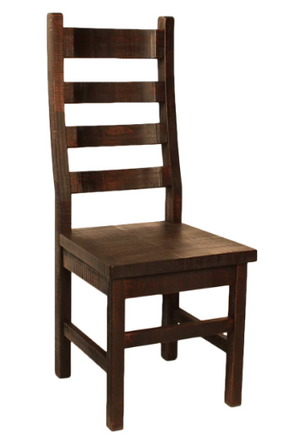 R752B Rustic Birch Ladder-Back Chair - Solid Birch - True Mortise and Tenon Construction - Priced with Rustic Pine Seat - Manufactured in Edmonton, Alberta, Canada